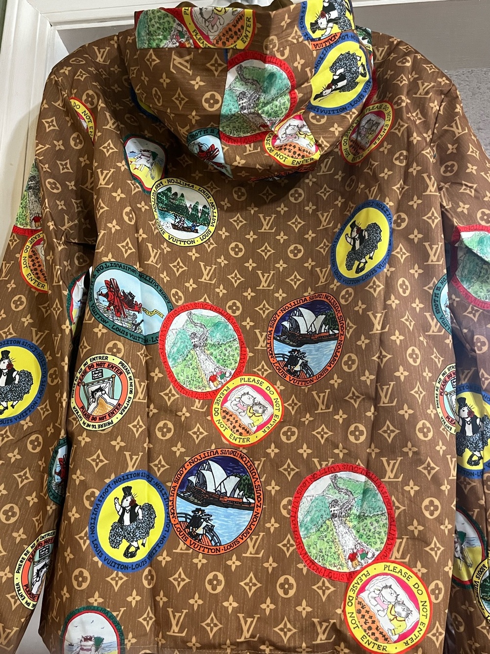 Louis. Vuitton. Coddington Cat Stamp Lightweight Hooded Windbreaker Jacket NWT - Picture 12 of 14